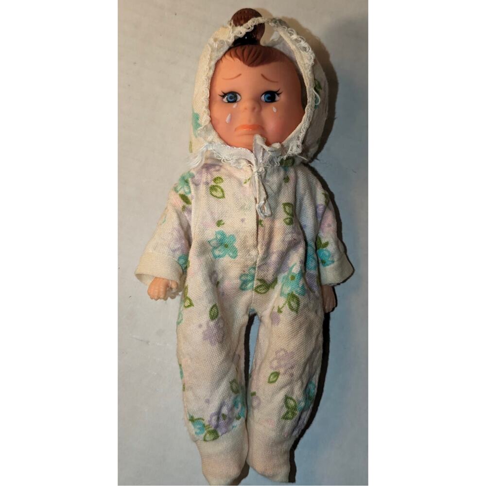 Vintage doll 3 Faced Vinyl Doll From Hong Kong Original Outfit